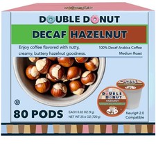 Decaf Hazelnut Coffee Pods Medium Roast Compatible with Keurig 80 Count