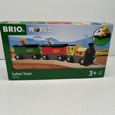 BRIO World 33722 Safari Train Interactive Toy Train Set for Kids Age 3  Up NIB