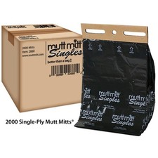 Mutt Mitt 2660 2 Ply Waste Bags Singles - 200...