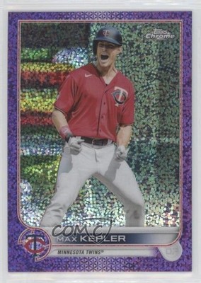 2022 Topps Chrome Purple Speckle Refractor 13/299 Max Kepler #58 11ak