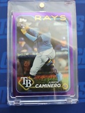 2024 Topps Series 2 - Junior Caminero #628 Purple Foil /799 (RC)