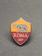 Roma National Soccer Team Logo Enamel Lapel Pin, FREE SHIPPING!