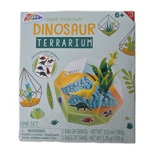 New Children Toy Terrarium Make Your Own Dinosaur Terrarium with Stickers J14