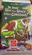 SEALED VHS TAPE DR SEUSS 2000 HOW THE GRINCH STOLE CHRISTMAS CLAMSHELL CASE