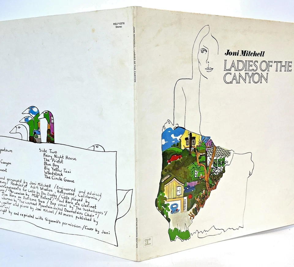 Joni Mitchell - Vinyl LP 1970 - Ladies Of The Canyon - RSLP 6376 - VG/VG - Image 4 of 4