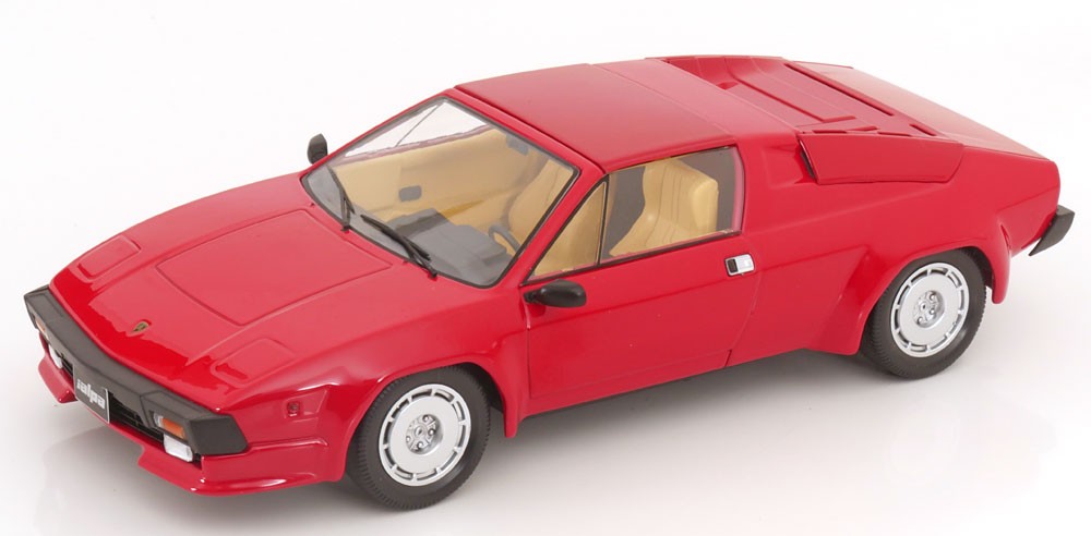 KK Scale 1/18 LAMBORGHINI JALPA 3500 RED 1982 WITH REMOVABLE HARDTOP