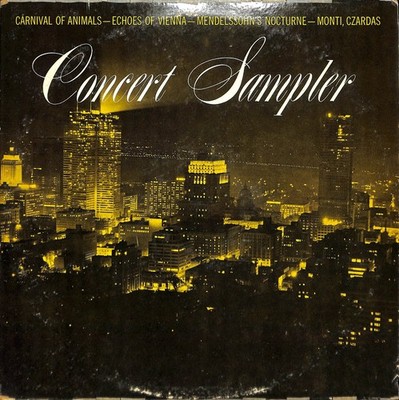 Webster Concert Sampler Vinyl Record Classical High Fidelity LP Carnival of