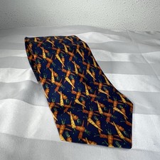 Vintage Burberry s Of London Men s Silk Tie Carrots Made in England