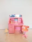 Vintage Barbie Sweet Roses Roll Top Desk Italy Furniture 1988 READ