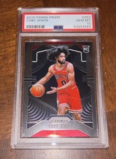 2019-20 Panini Prizm Rookie #253 Coby White RC PSA 10 Gem Mint Bulls