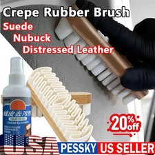 2X Crepe Rubber Brush And Remover For Suede Nubuck Shoes/Boots/Bags Cleaning