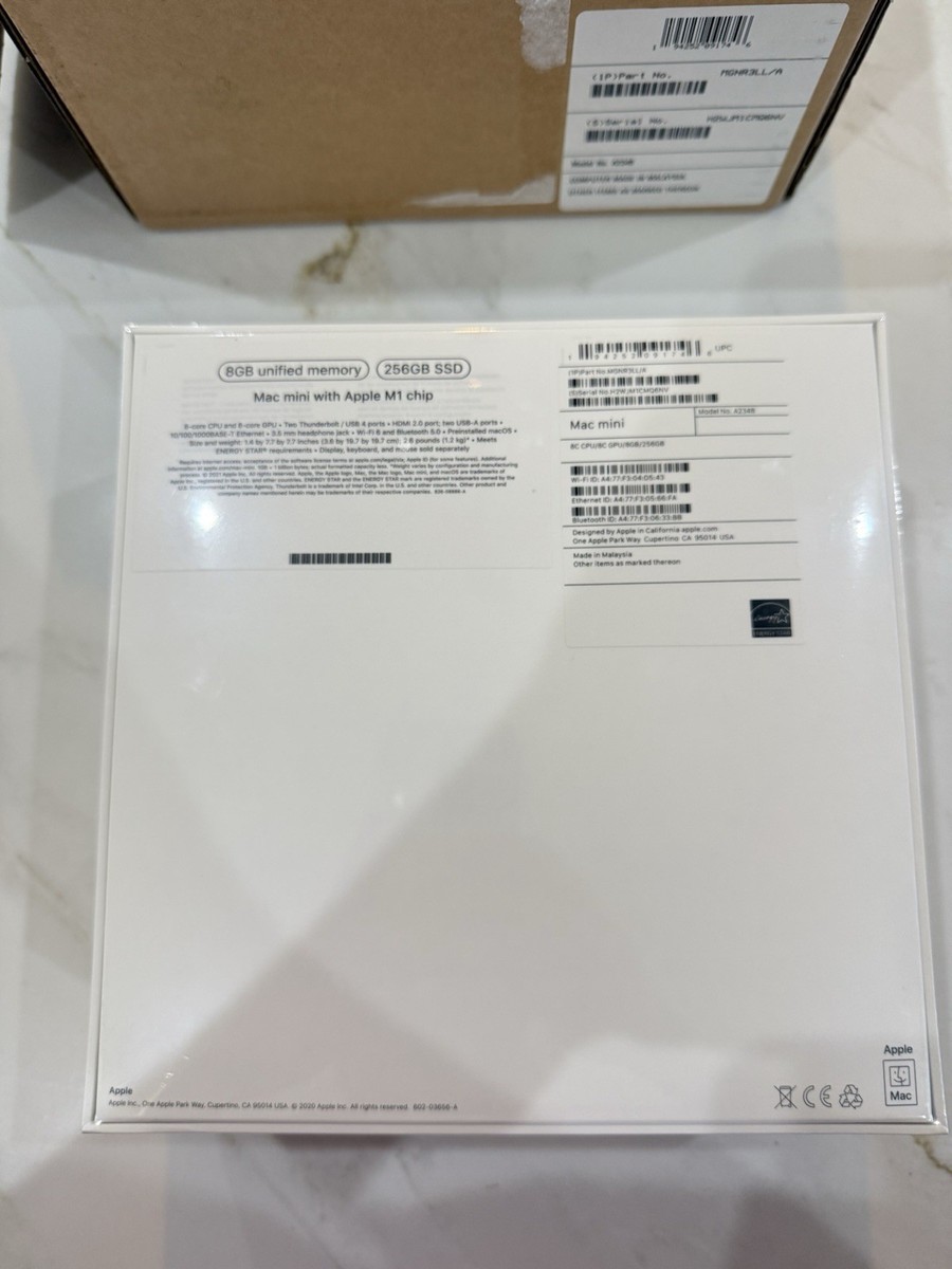 APPLE MAC MINI A2348 (NEW FACTORY SEALED) 256 SSD 8GB UNIFIED