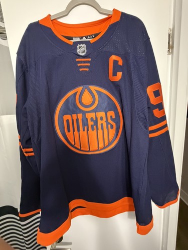 Connor Mcdavid Edmonton Oilers authentic adidas nhl hockey jersey 54