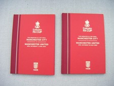 FA CUP FINAL 2023 & 24 HARDBACK PROGRAMMES - Manchester United v Manchester City