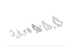 Genuine Mercedes-Benz Trim Bar 197-888-01-85