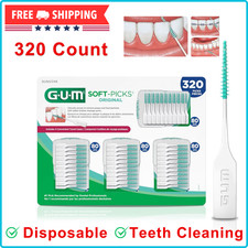 GUM Soft-Picks Original Dental Picks, 320 Count For Teeth Cleaning  Gum Health