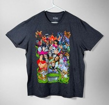 Disney Villains T Shirt Mens XL Graphic Maleficent Ursula Scar Tee