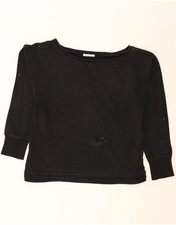 LIU JO Womens Sweatshirt Jumper UK 14 Large Black AO01