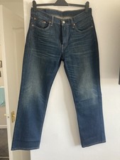 Image of Levis 514 denim Jeans Mens W33 L30 more like 32 leg Blue new without tags