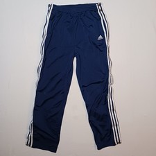 Vintage Adidas Mens Adibreak Tearaway Basketball Pants Medium Blue Stripes Y2K