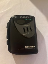 Sharp FM/AM Stereo Cassette Player JC-196 With Graphic Equalizter X Bass Working