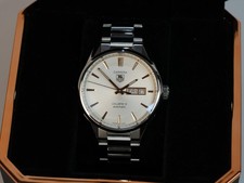 TAG Heuer Carrera Calibre 5 WAR201D Day Date Automatic White Dial 41mm Watch 17