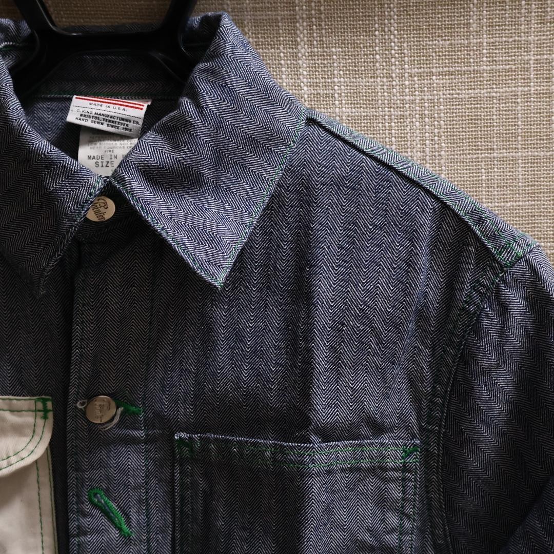 POINTER BRAND Black Label Herringbone Coverall M … - image 3