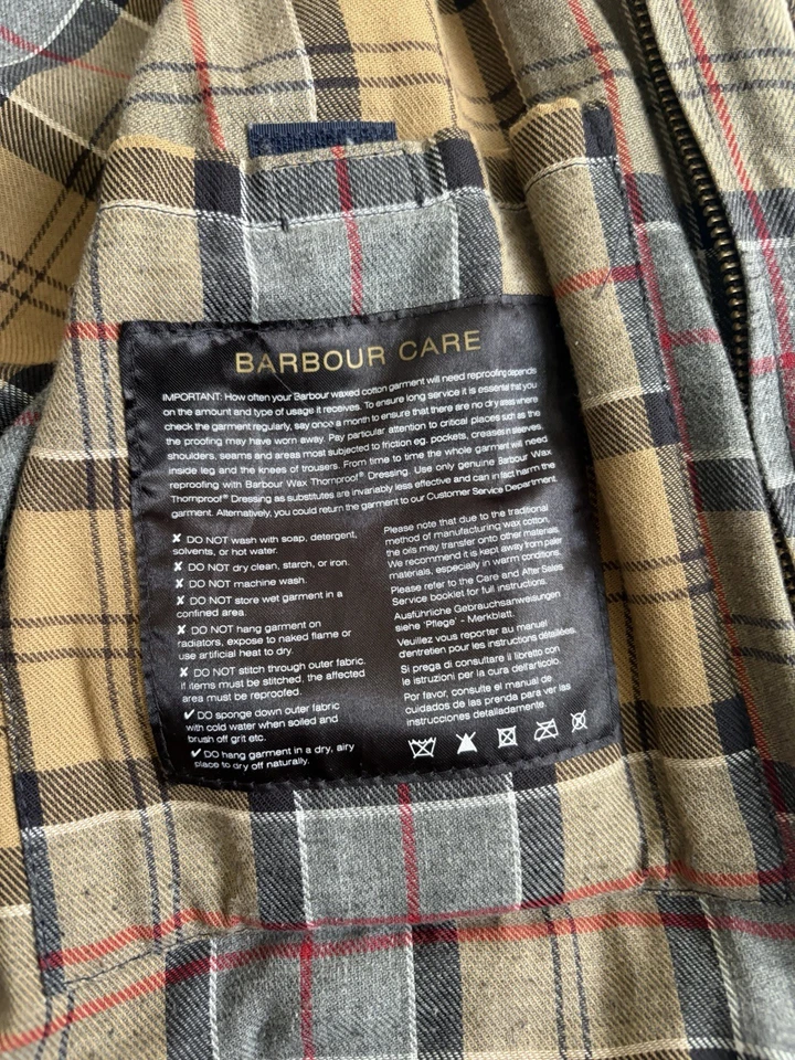 Barbour Ashby Wax Jacket Navy Large  MWX0339NY92, photo 3 of 5