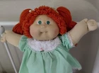 Classic 1985 Coleco Cabbage Patch Kid, Red Ponys, Green Eyes, HM5, CLEAN