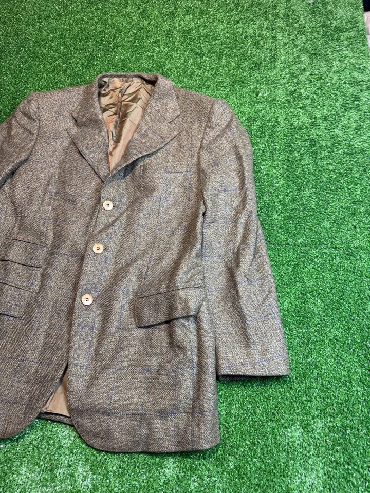 Винтажное спортивное пальто блейзер из кашемира Osvaldo & Luca Finarelli Loro Piana 90-е - Изображение 2 из 4