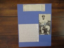 LENNY LEN RANDLE(D-2024)Signed Trimmed McCarthy Postcard w/8 x 11 Display w/Obit