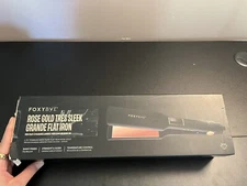 FoxyBae Tres Sleek Rose Gold Titanium Flat Iron - Open Box