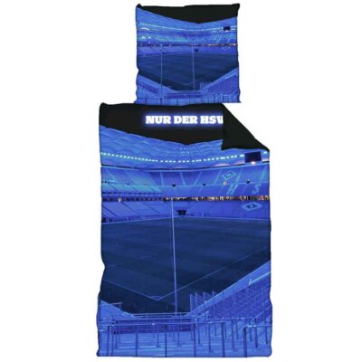 HSV Bettwäsche Stadion 135x200 Arena Nur der HSV Linon Hamburger SV Fanartikel