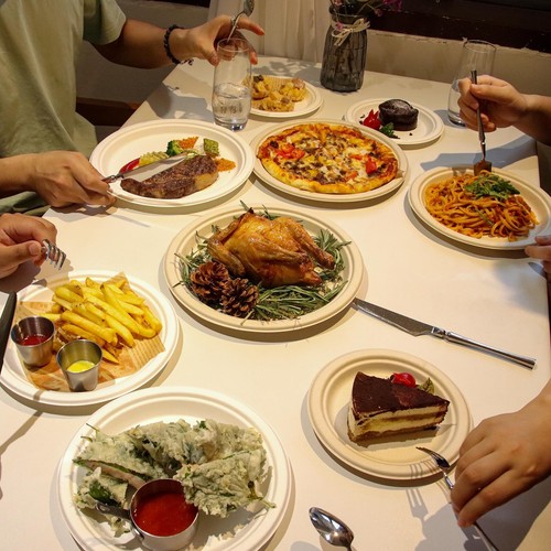Paper Plates 125 Count Compostable Disposable Paper Plates Party Plates 9 Inch H - Picture 7 of 7