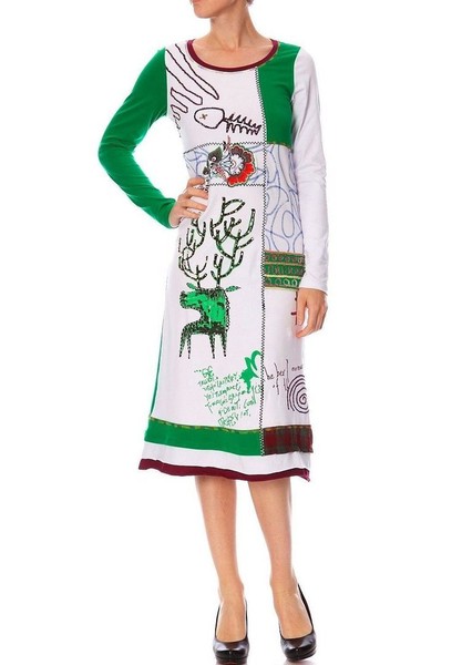VESTIDO MUJER TALLA M D DESIGN ESTAMPADO NUEVA COLECCIÓN TIPO DESIGUAL