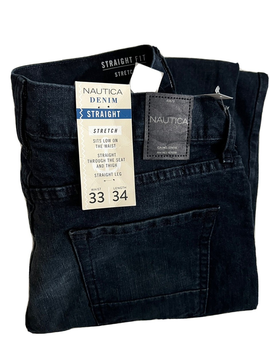 Nautica Jeans 40579 NEW-MEN'S NAUTICA SLIM FIT STRETCH JEANS, PURE