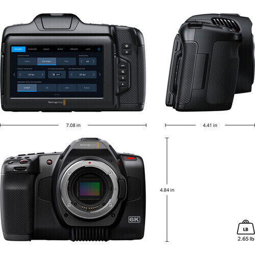 Blackmagic Design Pocket Cinema Camera 6K G2 - CINECAMPOCHDEF6K2 