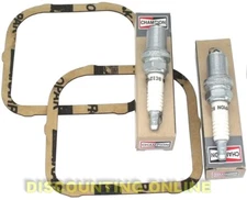 FITS 2 ROCKER COVER GASKETS & 2 RC12YC SPARK PLUGS KIT 806039S VANGUARD V-TWIN