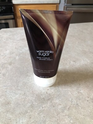 Bath & Body Works Warm Vanilla Sugar Triple Moisture Shower Cream 8 oz NEW!