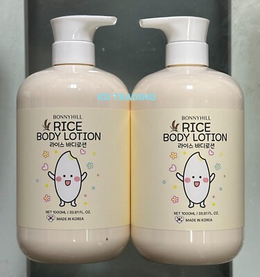 (2-Pk) BONNYHILL ~ Skin Radiance Enhancing RICE BODY LOTION Made in Korea 1000ml