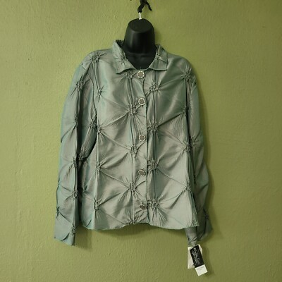 Winding River Made In USA Green Blouse Size L