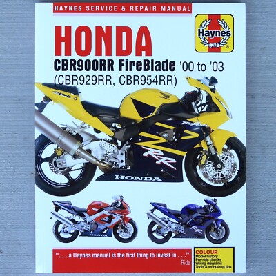 2000-2003 Honda CBR929RR CBR954RR CBR929 CBR954 RR CBR 929RR 954RR