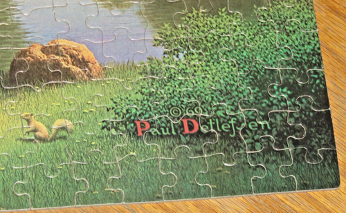 Paul Detlefsen Art - Sunday Picnic - Vintage 1975 Milton Bradley Puzzle - Picture 7 of 12
