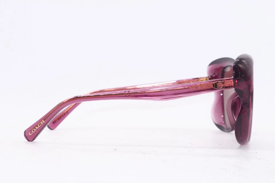 NUEVAS GAFAS DE SOL COACH HC 8307U 557469 VIOLETA TRANSPARENTE AUTÉNTICAS 55-18 Foto 3 de 4