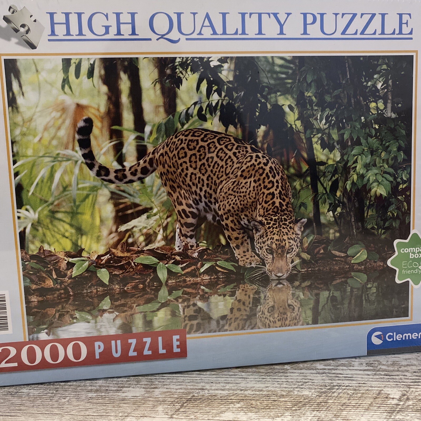 2000 Piece Leopard Jigsaw Puzzle Clementoni Made In Italy NEW and SEALED