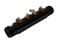 Parker 6651 25 12 04 Transair 4-Port Manifold NO NUTS