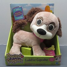 Pound Puppies Cuddlin' Cupcake Puppy Dog Talking Plush Hasbro NIB