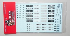 GAUGES & DASHBOARDS 1:24 1:25 GOFER RACING DECALS CAR MODEL ACCESSORY 11032