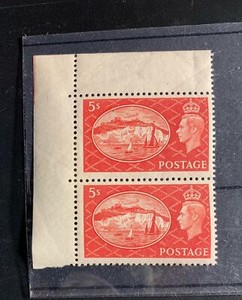 GVI 1951 5 Shillings Corner Pair UMM/MNH / 2018 SG Cat £70 ($100)