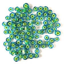 Cape Jasmine Murrine 6104-96 Millefiori COE 96 Glacial Art Glass Fusing Supplies
